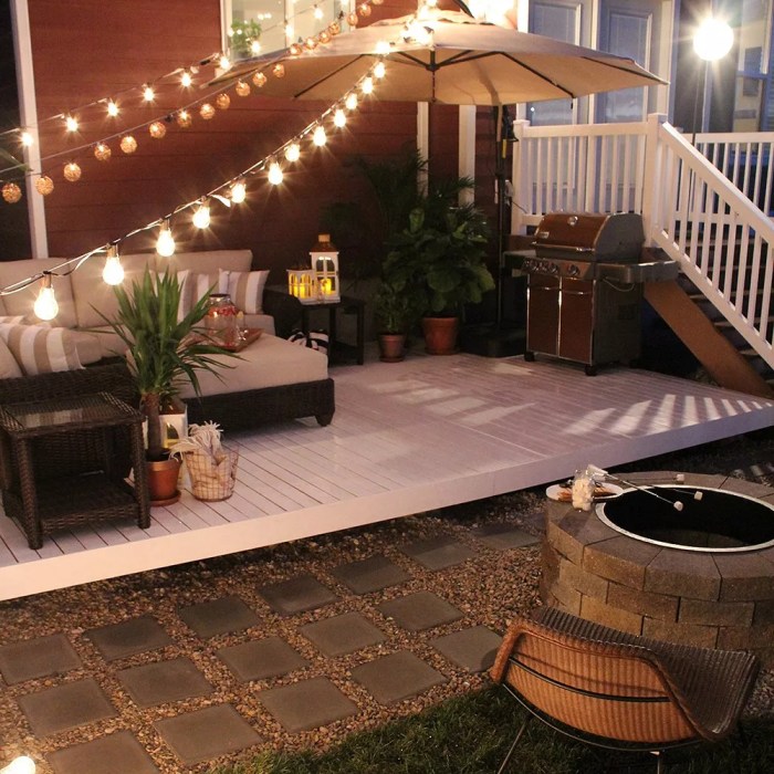 Backyard patio ideas diy easy budget deck yard makeover decorating landscaping cheap simple space garden ways lights small decor projects